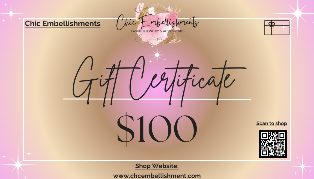 Chic Embellishments Gift Certificates