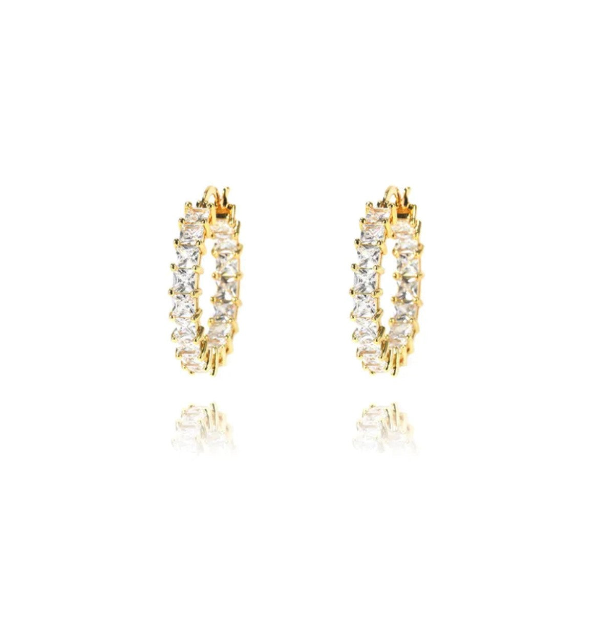 Baguette Hoop Earrings
