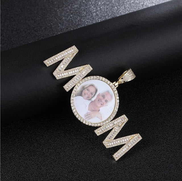 Custom Picture Pendant W/ Letters