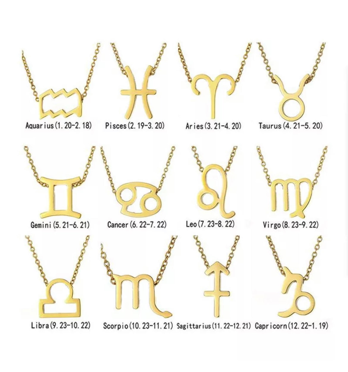 Zodiac Sign Necklace