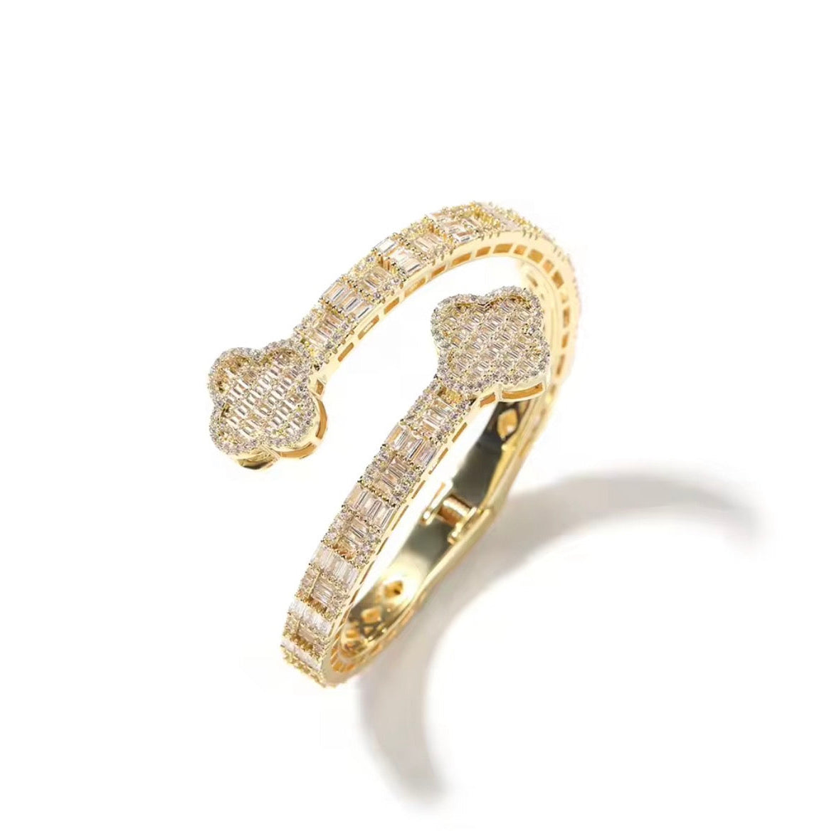 Baguette Lucky Clover Bracelet