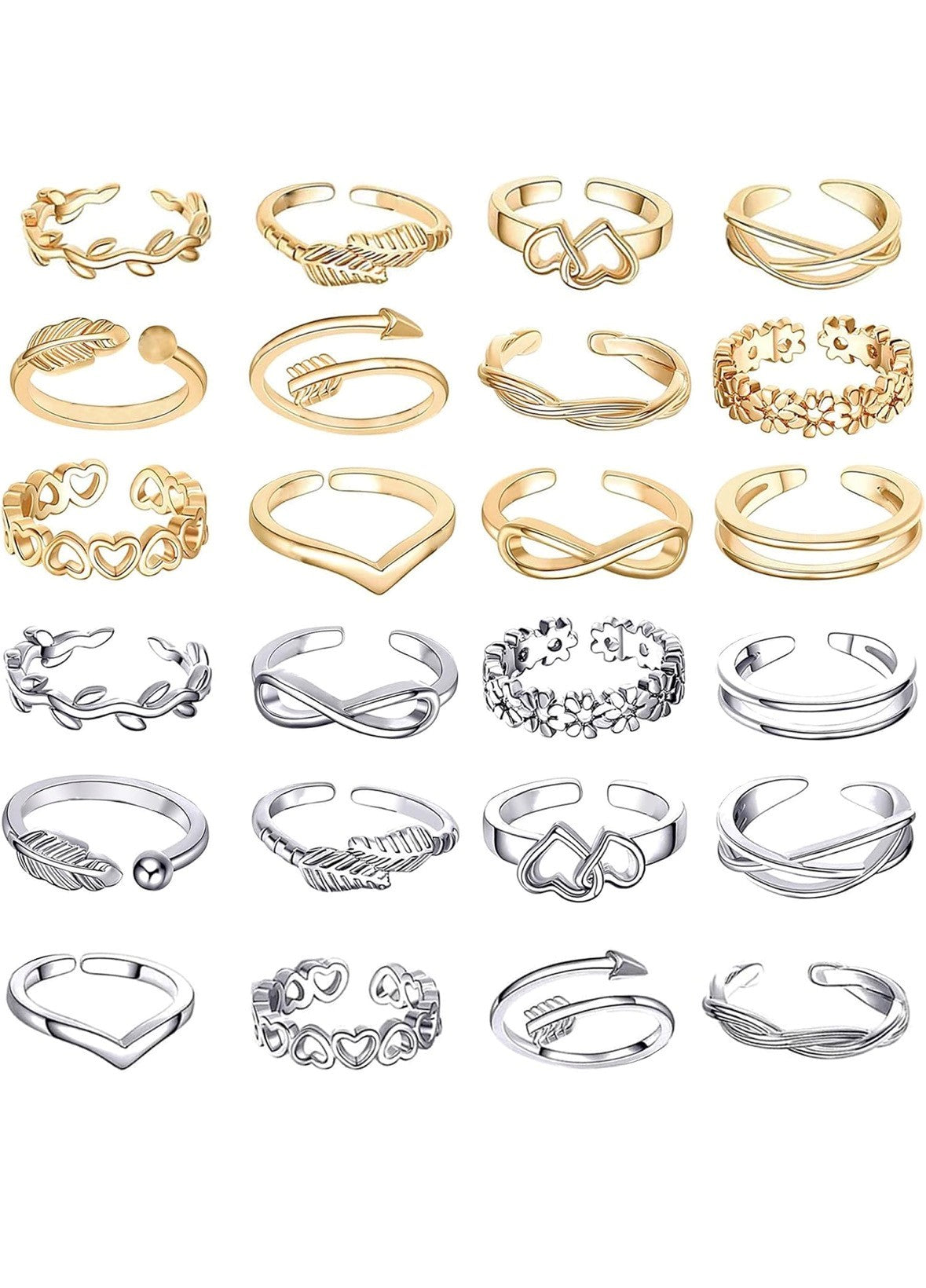 Chic Toe Rings