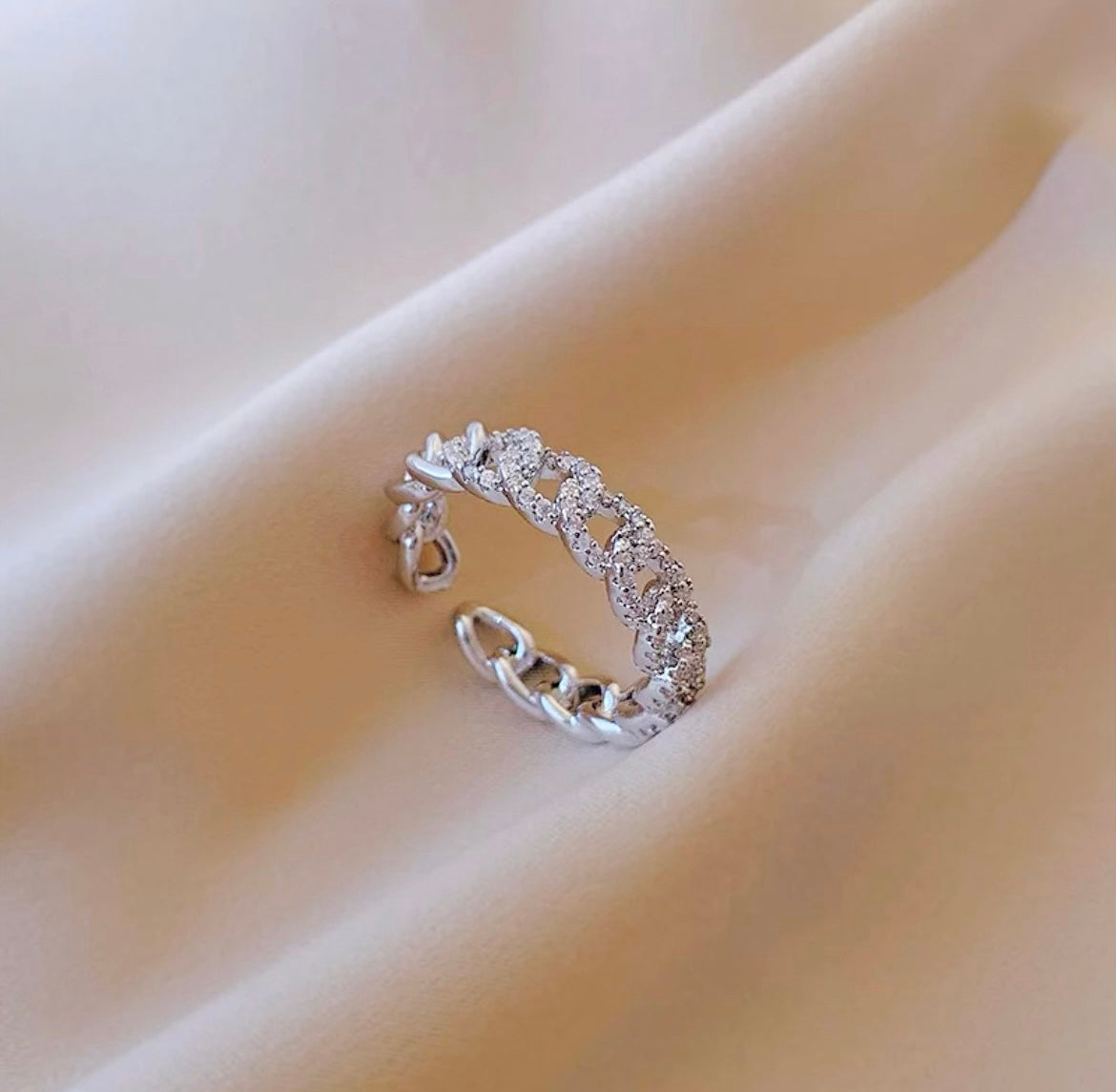 Diamond Cuban Link Ring