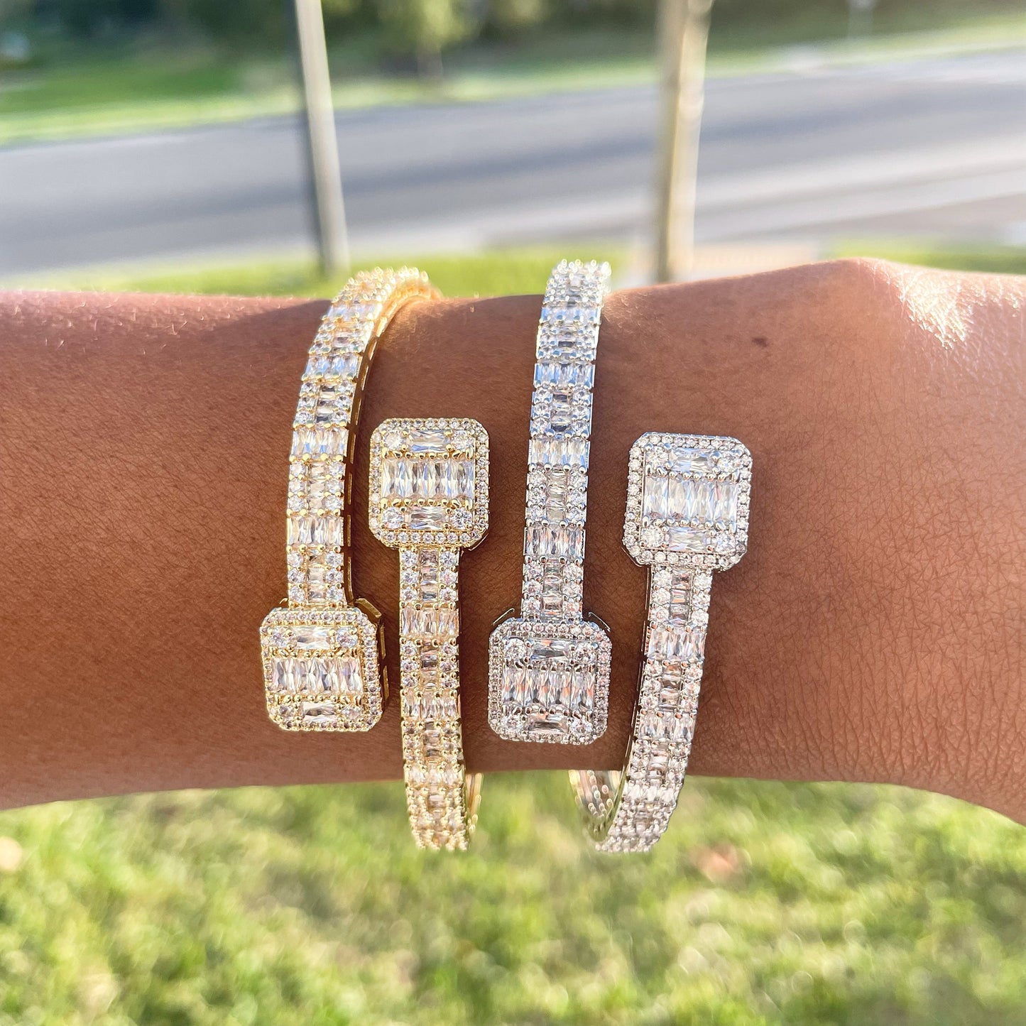 Baguette Square Bangle