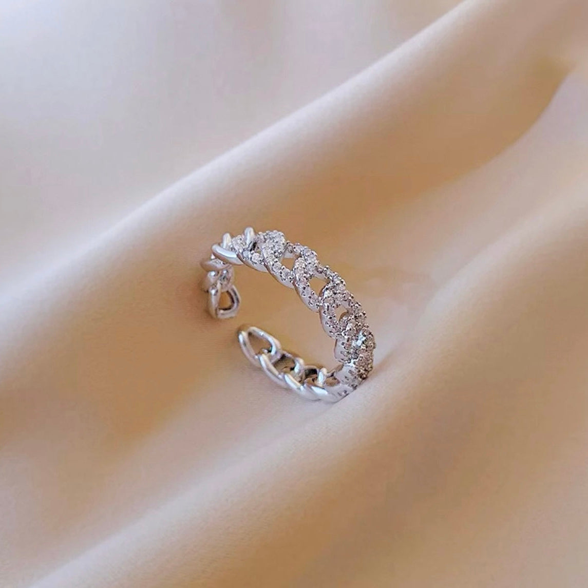 Diamond Cuban Link Ring