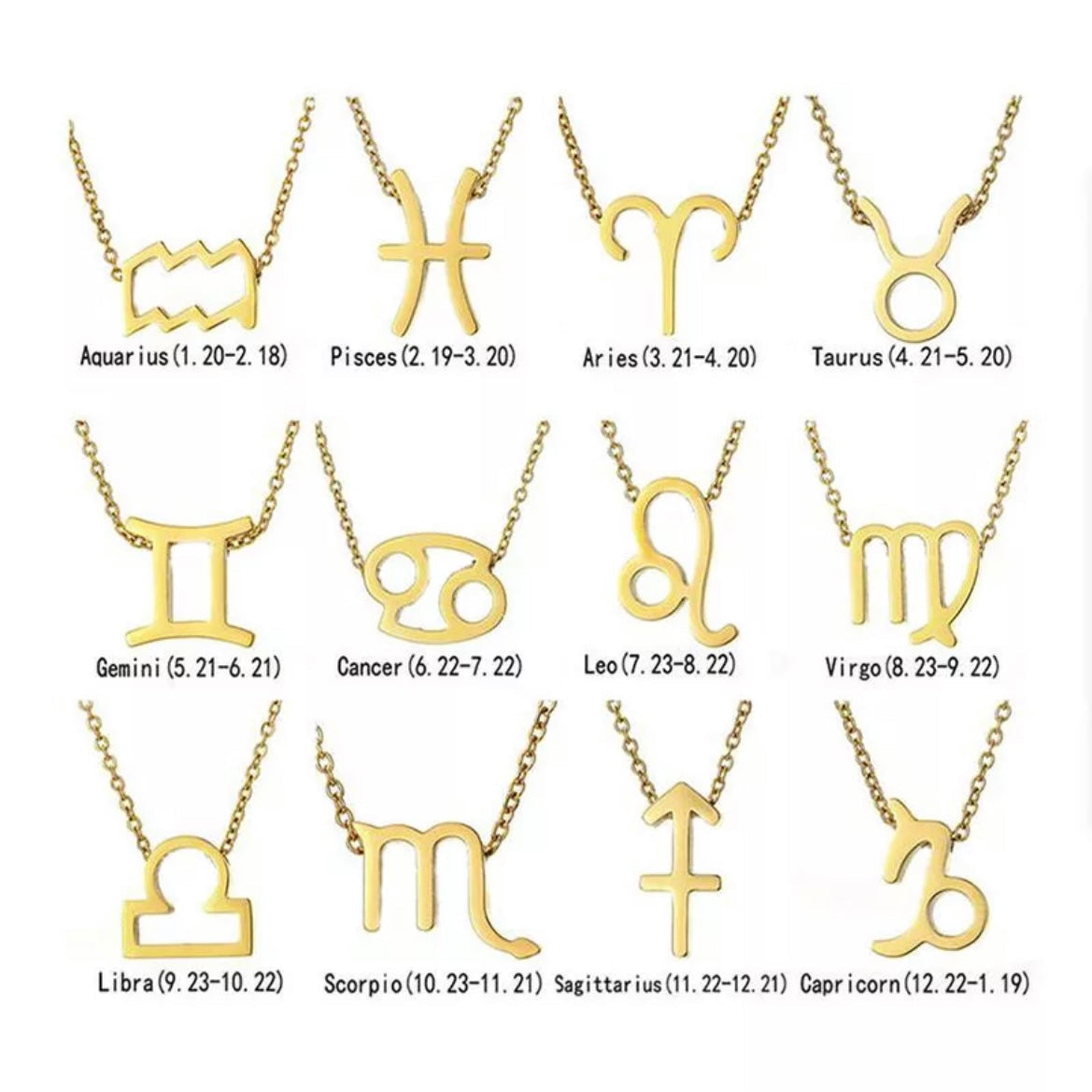 Zodiac Sign Necklace