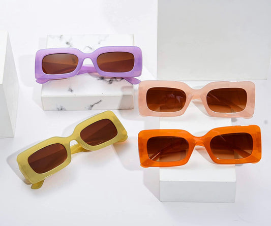 Retro Rectangle Sunglasses